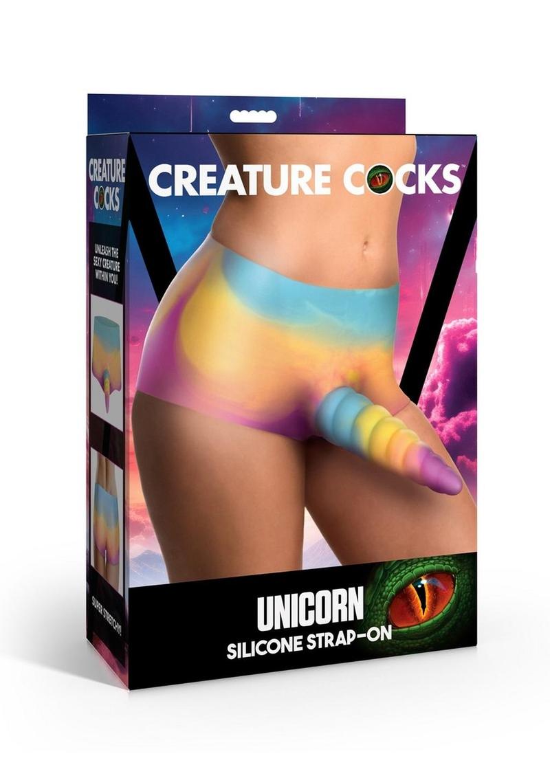 Creature Cocks Unicorn Silicone Strap-On Multicolor Fantasy