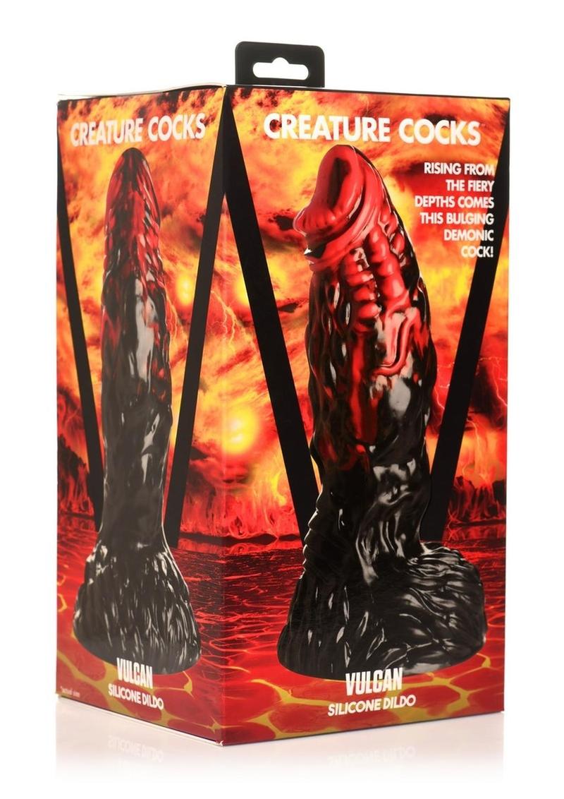 Creature Cocks Vulcan Silicone Dildo with Fiery Demonic Desire