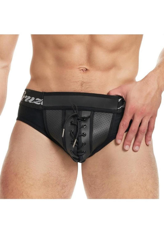 Cruze Low-Rise Neoprene Lace-Up Jock