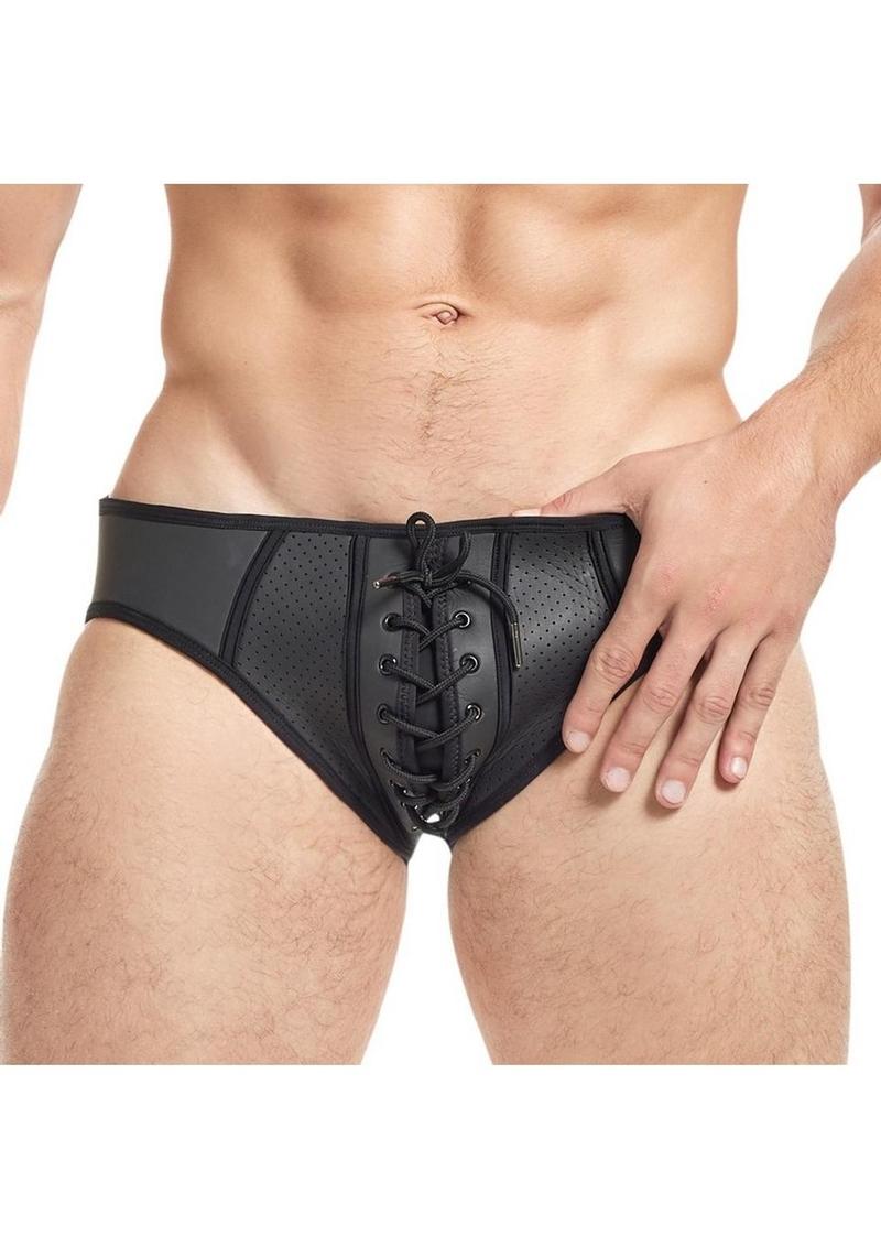 Cruze Men's Low Rise Neoprene Lace Up Jock Sporty Edge Meets