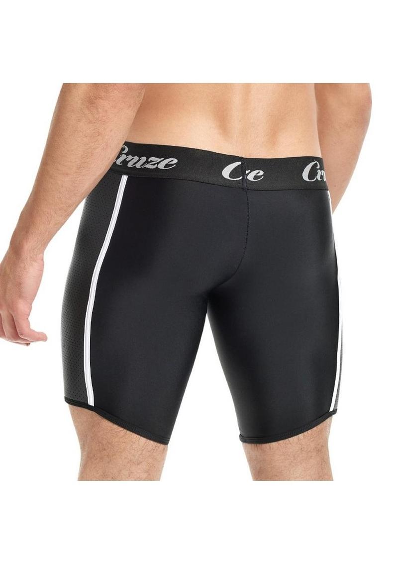 Cruze Lace-Up Neoprene Tackle Shorts Fetish Sport Shorts for Men