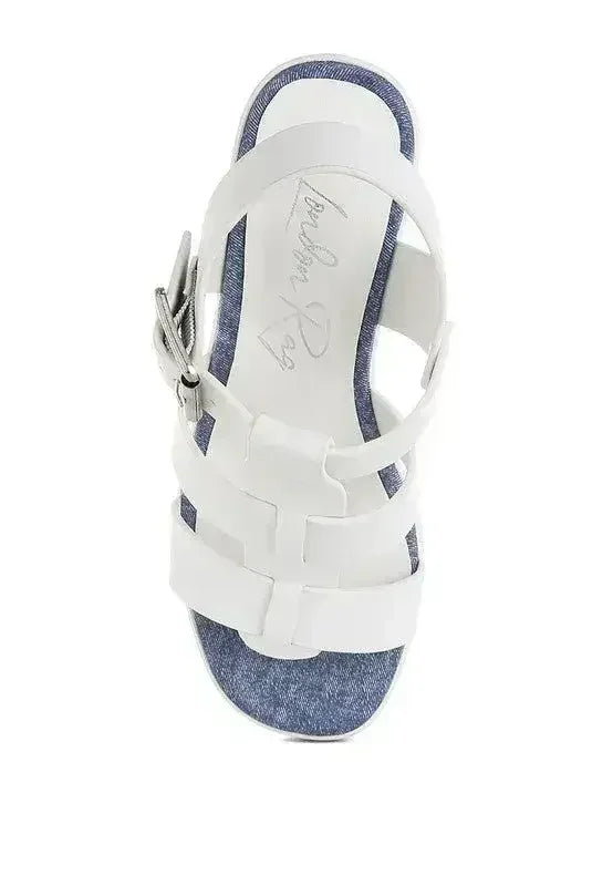 Avalon Chunky Pin Buckle Platform Heels