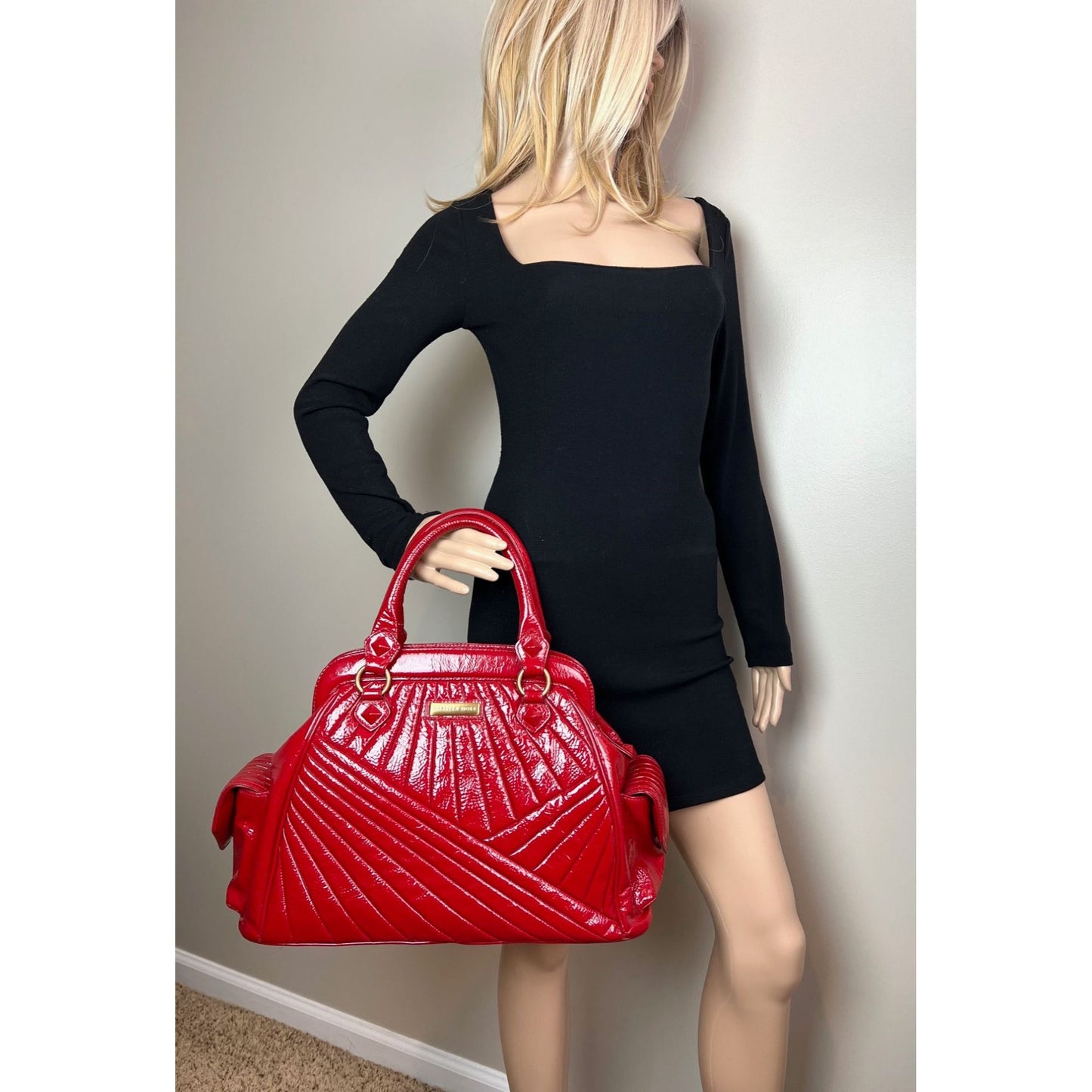 Isabella Fiore Red Patent Leather Hand bag
