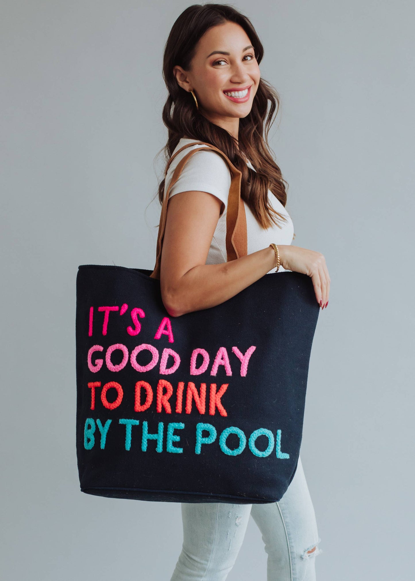Navy Poolside Bliss Tote