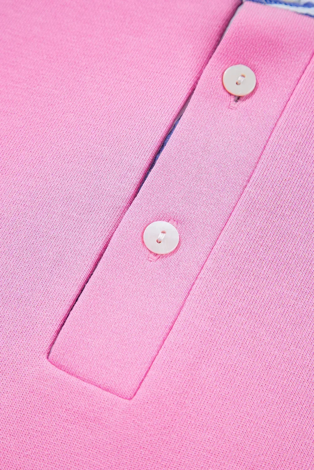 Pink Striped Collar Long Sleeve Ruffle Hem Dress