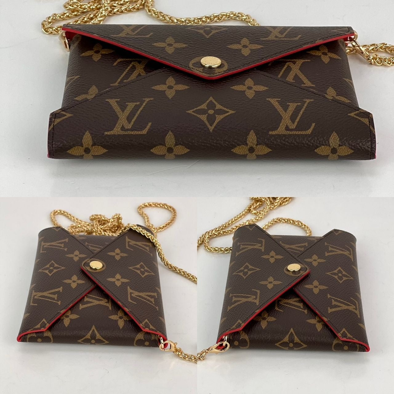 LOUIS VUITTON Kirigami Pochette Red Medium Crossbody Bag