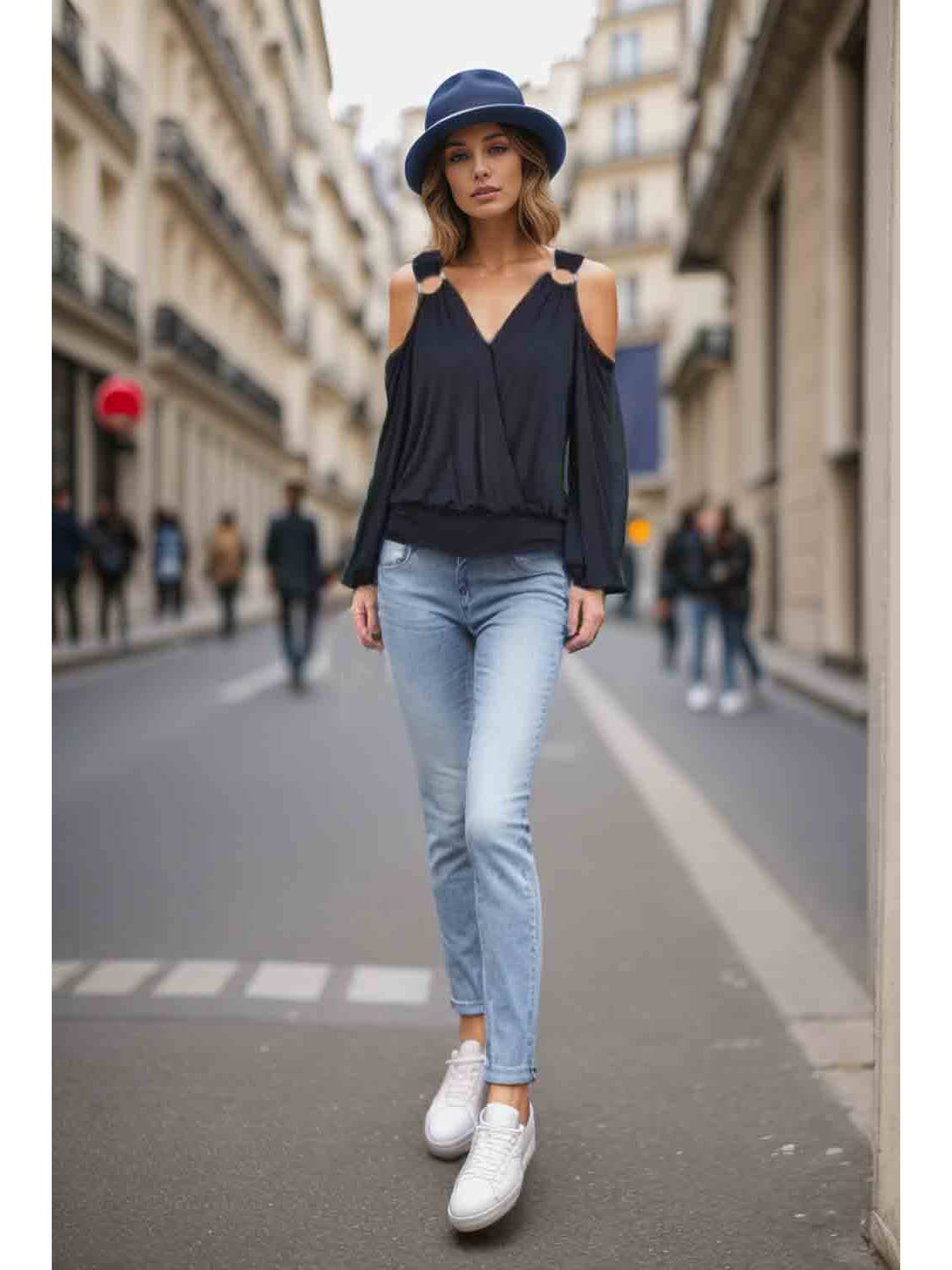 Anais Open Shoulder Top