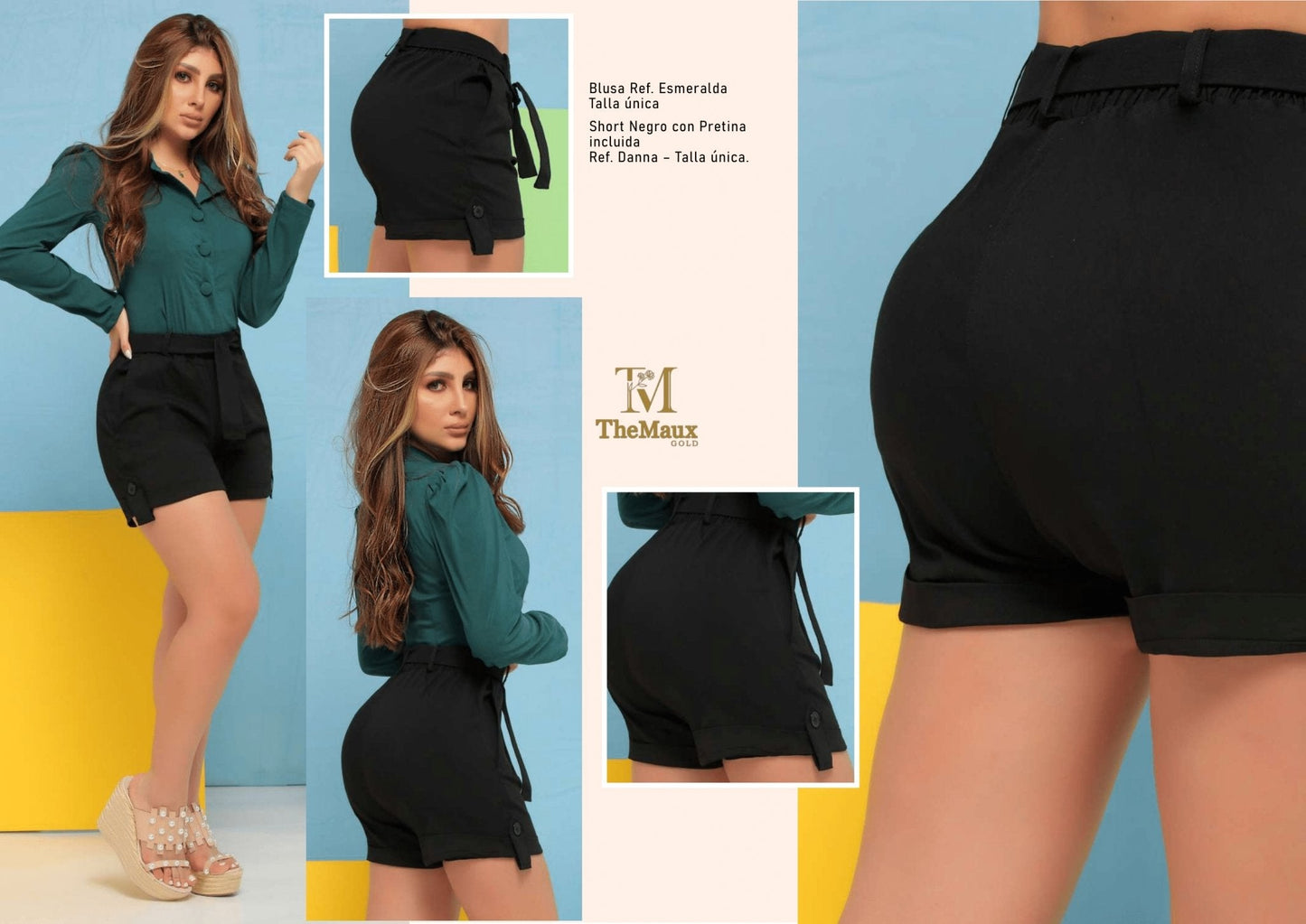 Danna 100% Authentic Colombian Push Up Short by Maux Jeans**