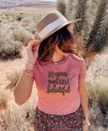 Be Your Own Kind of Beautiful Graphic Tee – Unisex Mauve Shirt