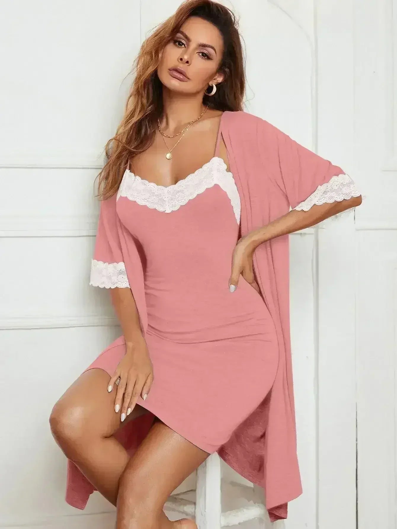 Pajama Suit Lace Women
