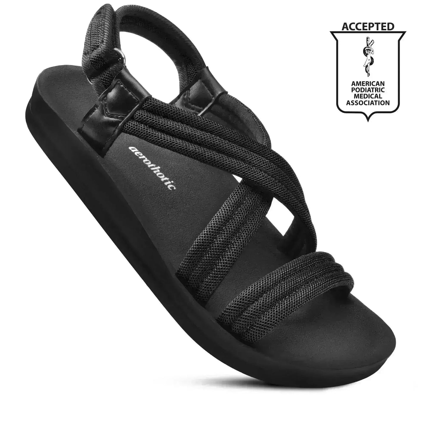 Aerothotic Hadal Women's Velcro Ankle Strap Slip on Sandals