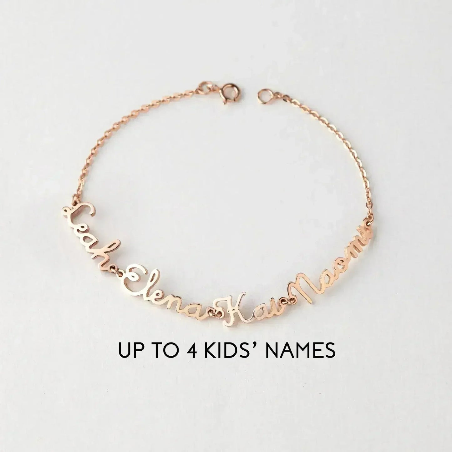 Mom Bracelet With Kids Names, Mother Bracelet, Multiple Names Bracelet