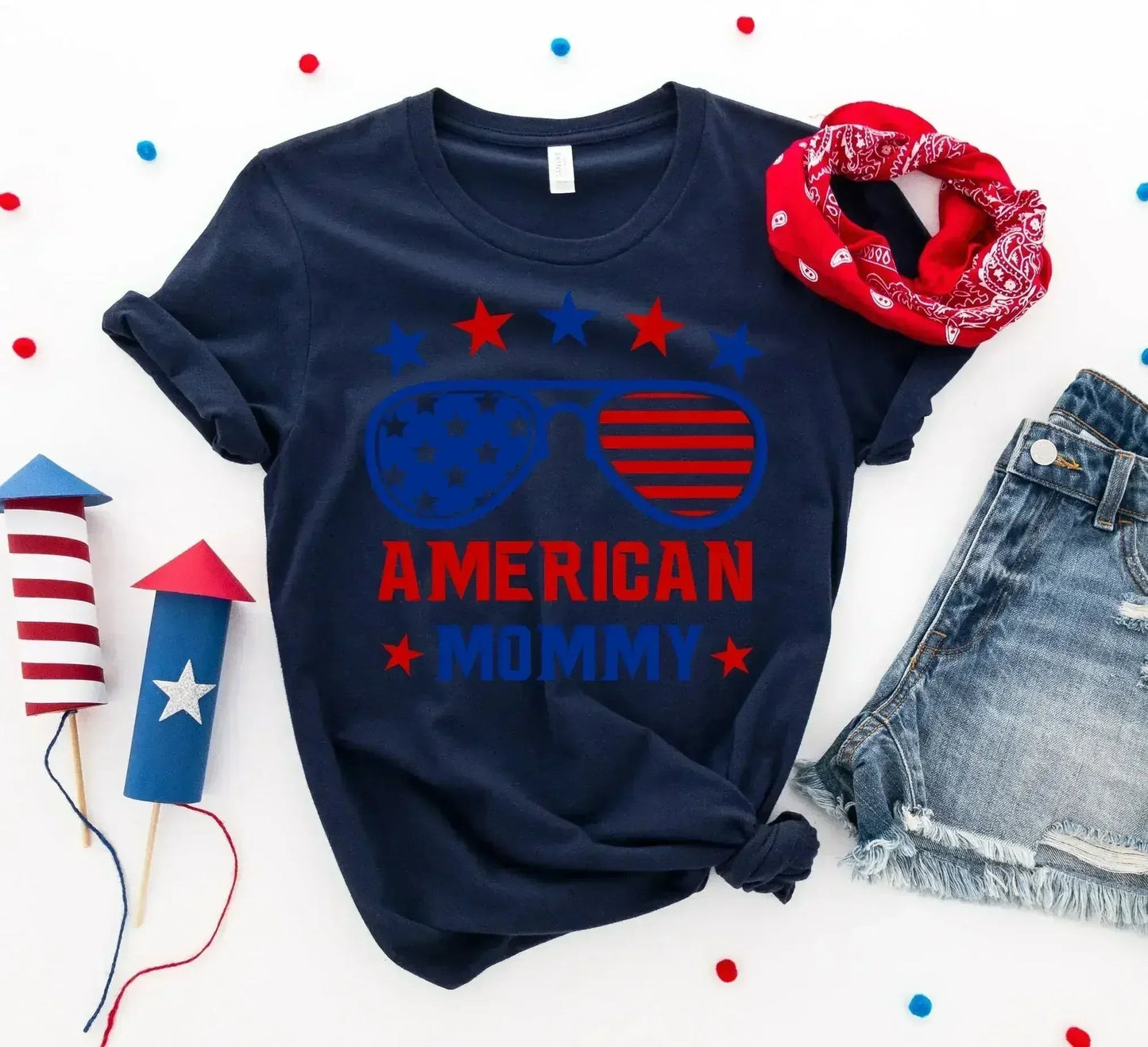 American Mommy T-shirt – Premium Ring-Spun Cotton Tee for Mothers