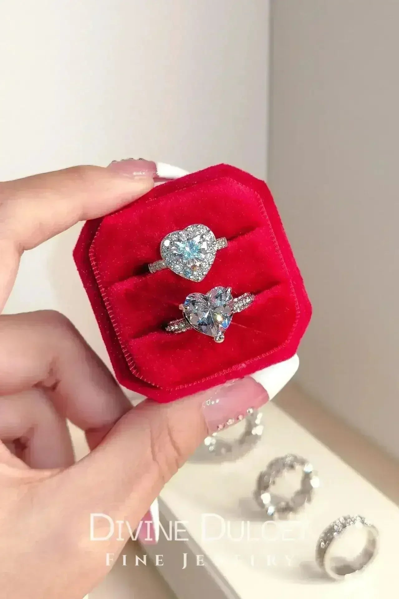 925 Silver Halo Heart Ring – Timeless Sparkle & Swedish | Femstylo