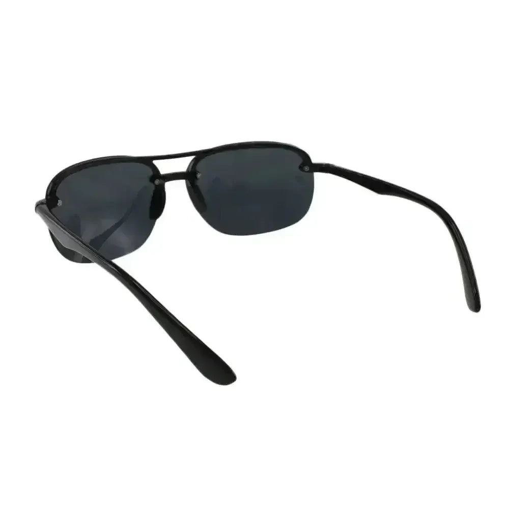 MQ James Black/Smoke Sunglasses – Lightweight Rimless UV400 Shades
