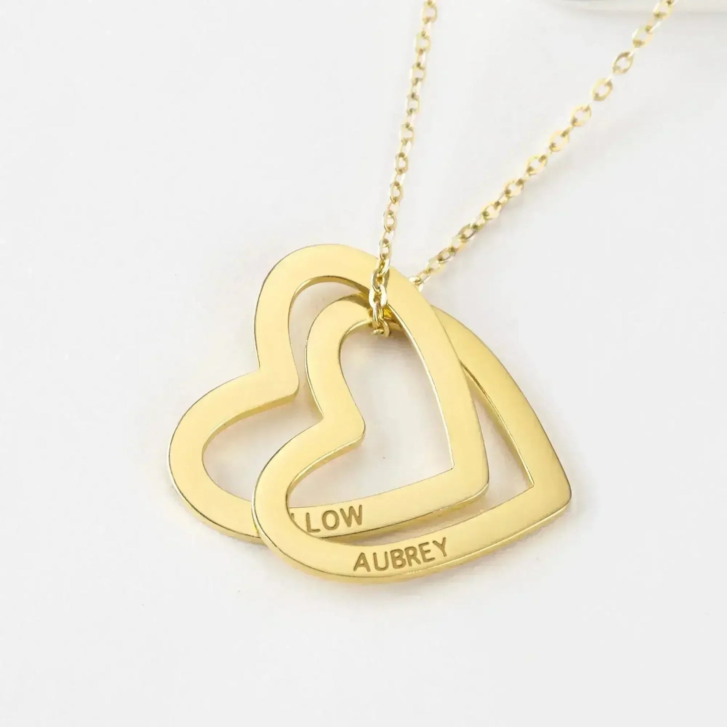 Mothers Necklace, Children Names Jewelry, Heart Name Necklace