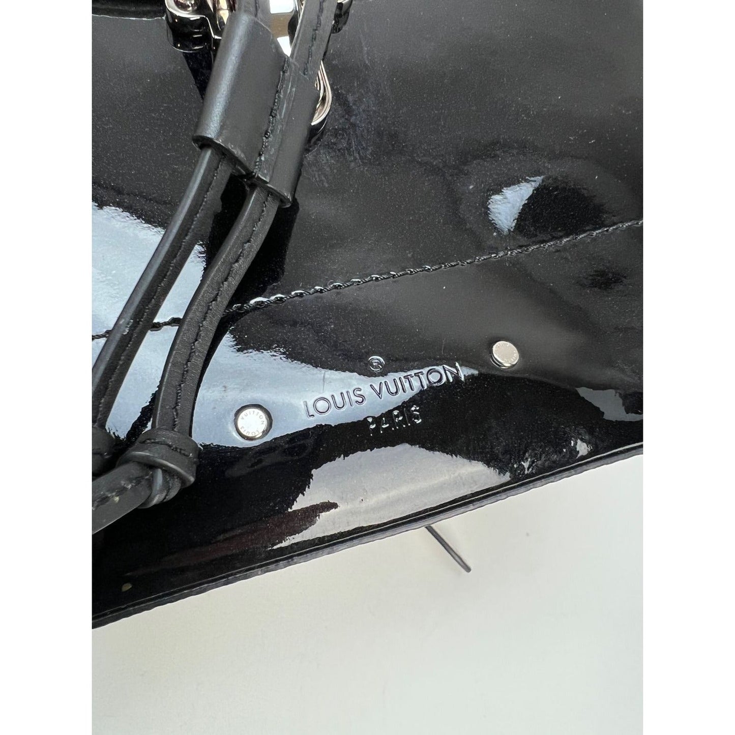 LOUIS VUITTON Hot Springs Backpack White Monogram and Patent Leather