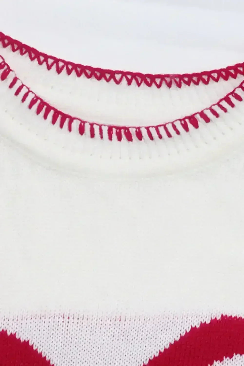 Pink Sweet Bow Drop Sleeve Round Neck Sweater