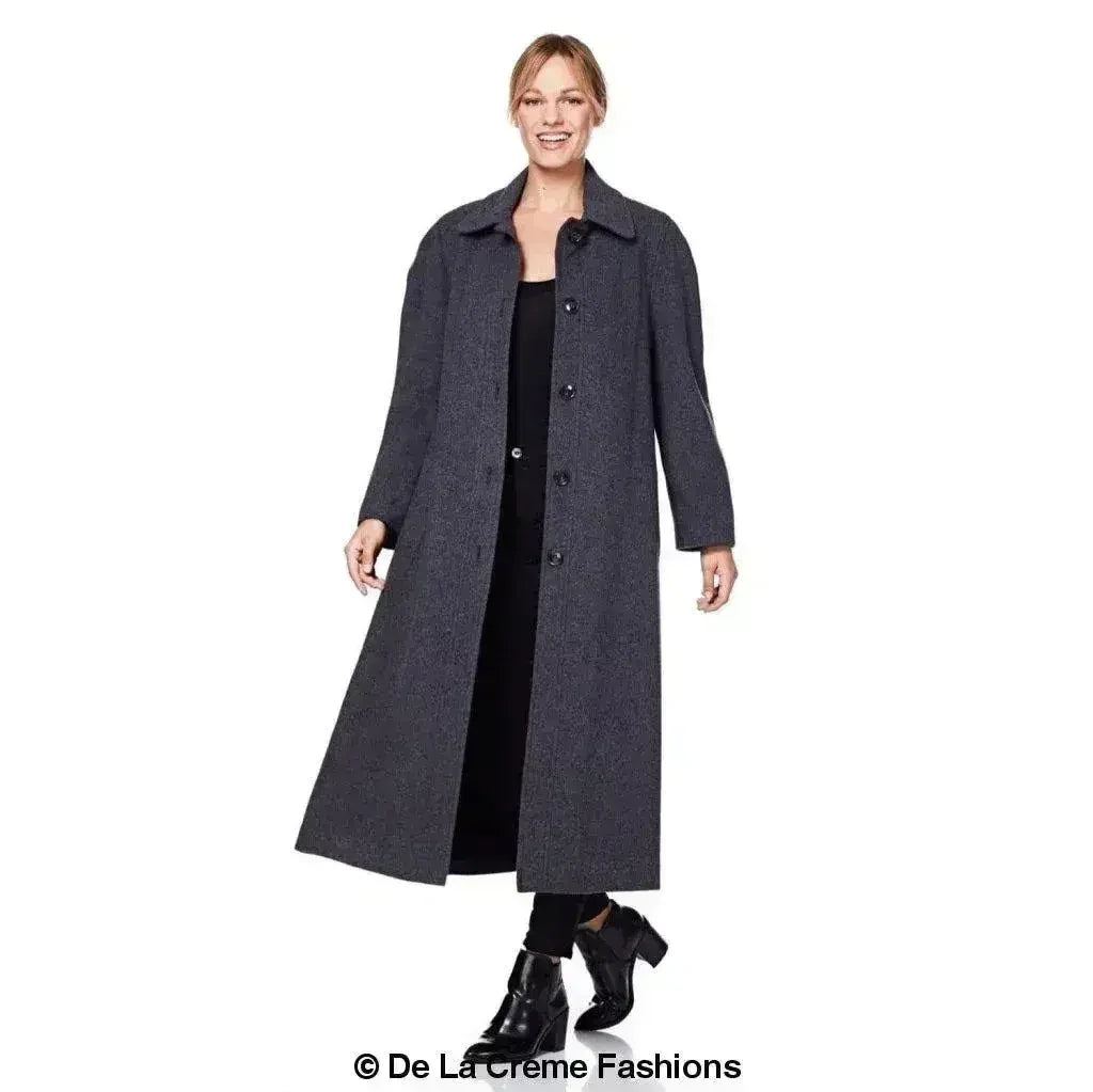 Plus Size Wool Cashmere Coat - Curve Inclusive | Femstylo