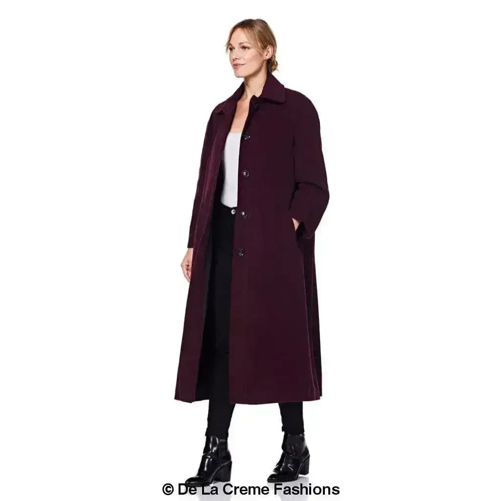 Plus Size Wool Cashmere Coat - Curve Inclusive | Femstylo