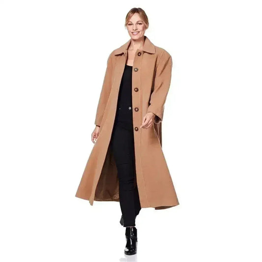 Plus Size Wool Cashmere Coat - Curve Inclusive | Femstylo