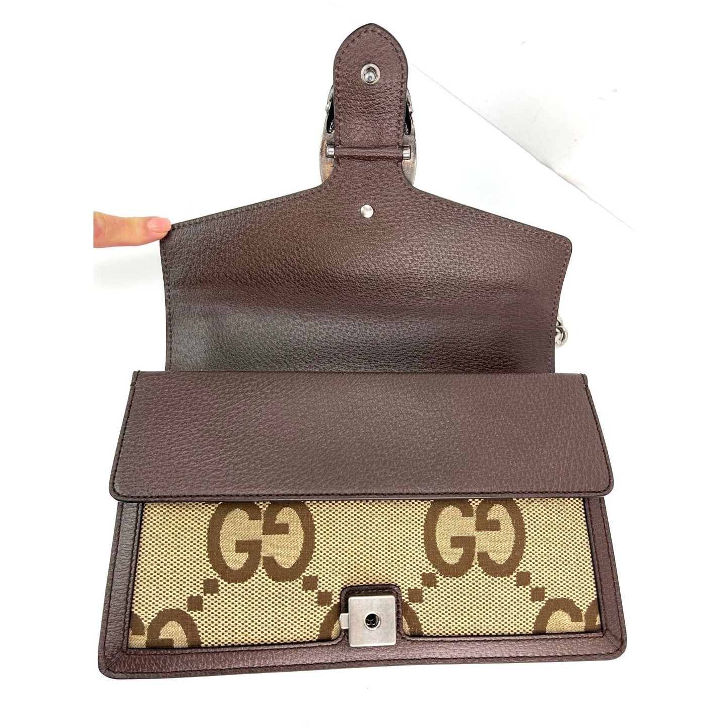 Gucci Dionysus Small Jumbo GG Canvas Beige Shoulder Bag