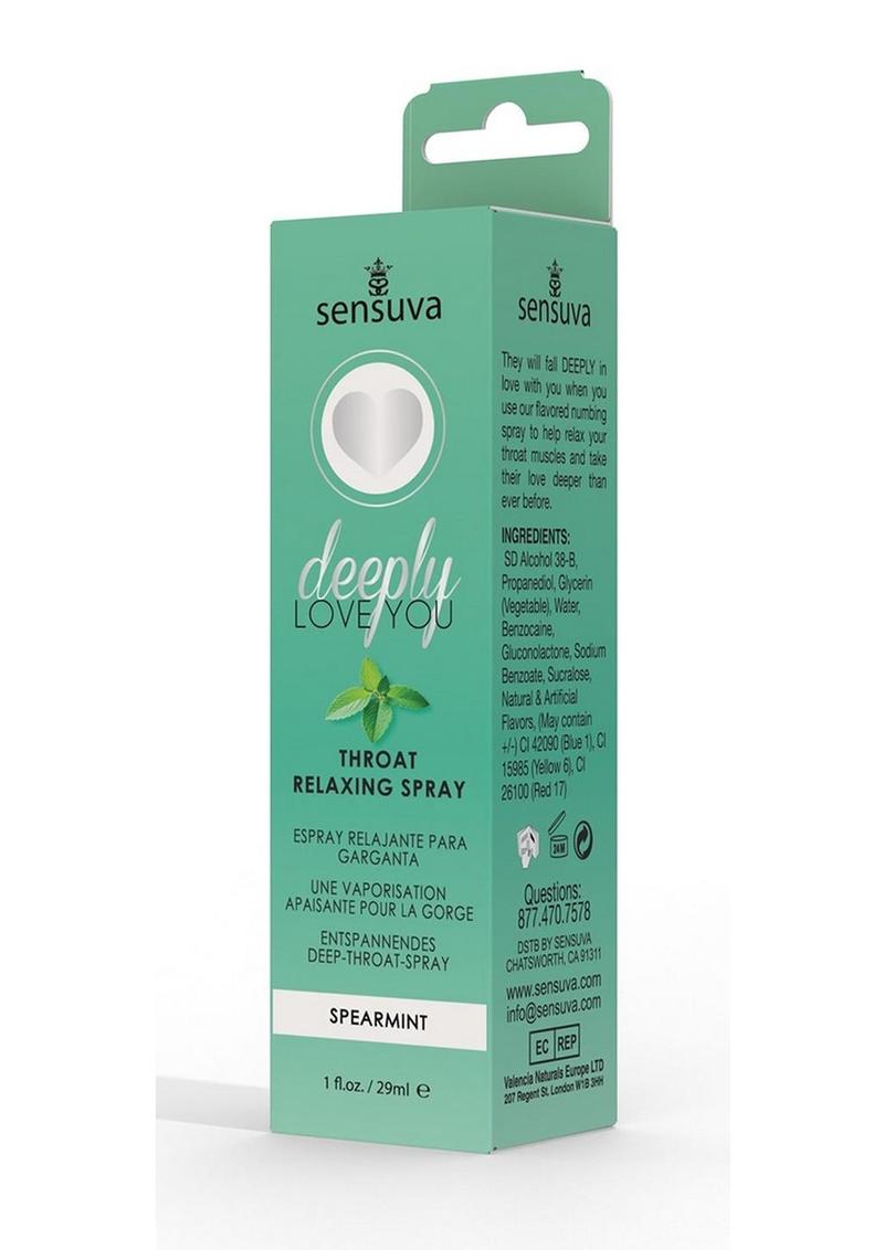 Sensuva Deeply Love You Throat Relaxing Spray Spearmint Flavor