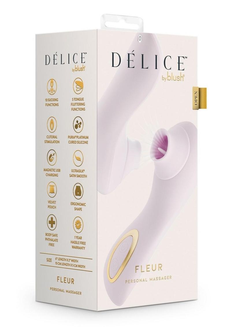 Delice Fleus Air Pulsing Vibe Rechargeable Silicone Clitoral Vibrator