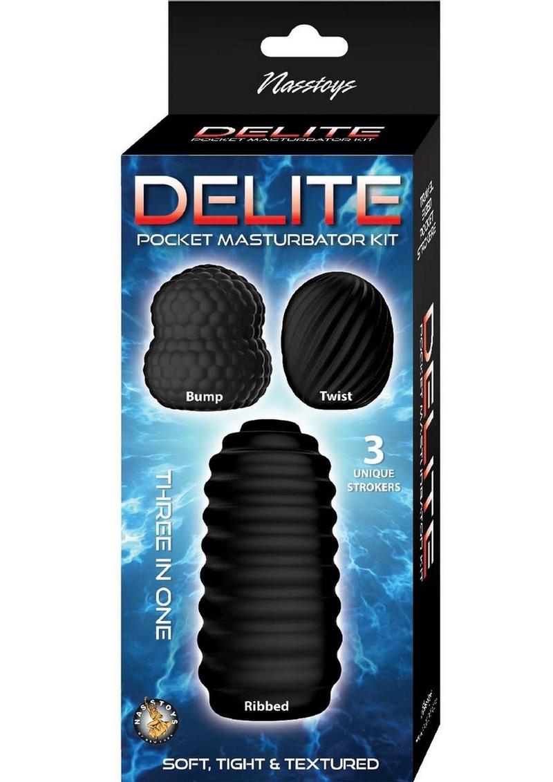 Delite Pocket Masturbator Kit Unique Strokers