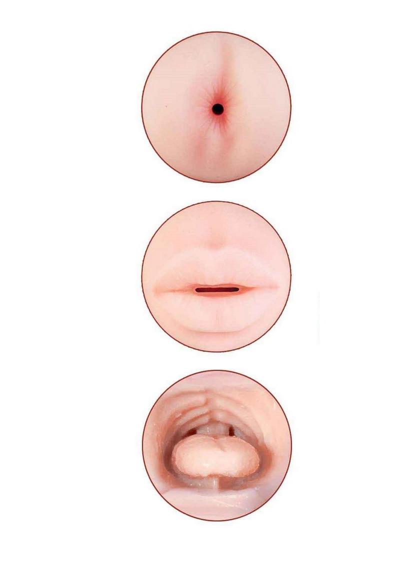 Delite Two Ways Mouth And Ass Masturbator