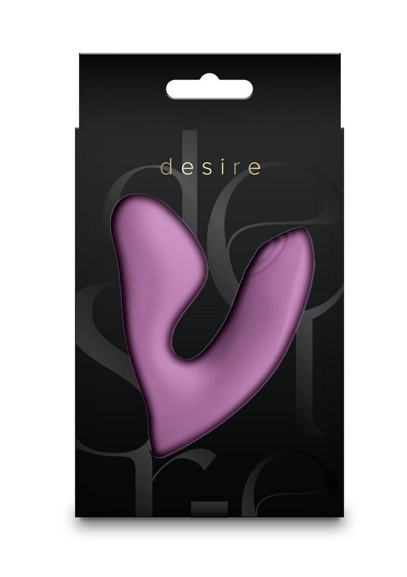 Desire Demure Rechargeable Silicone Vibrator With Clitoral Stimulator