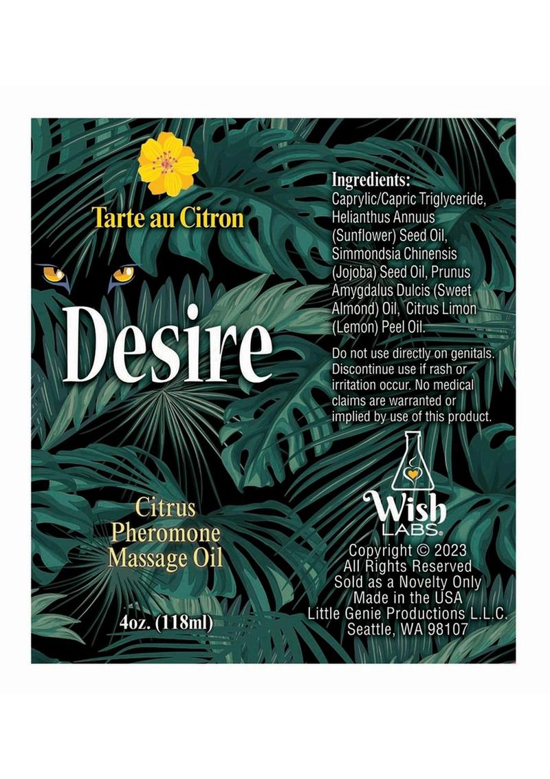 Desire Citrus Pheromone Massage Oil