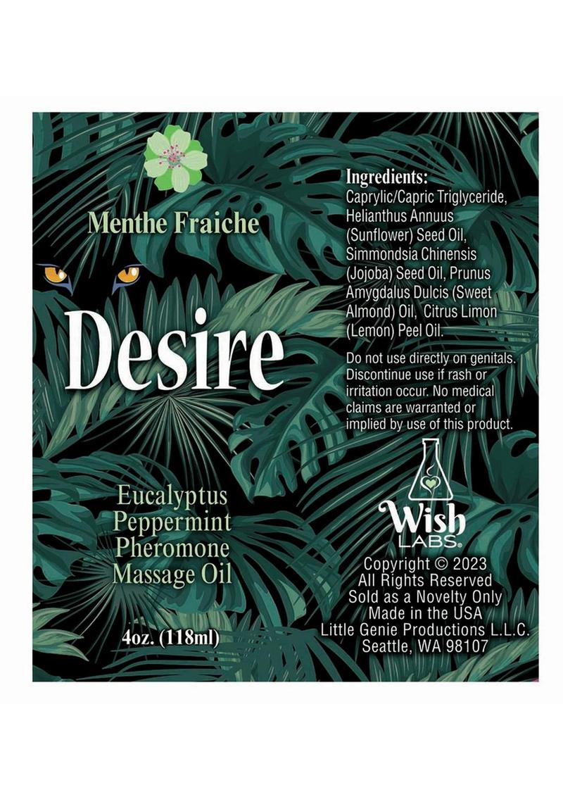 Desire Eucalyptus Peppermint Pheromone Massage Oil