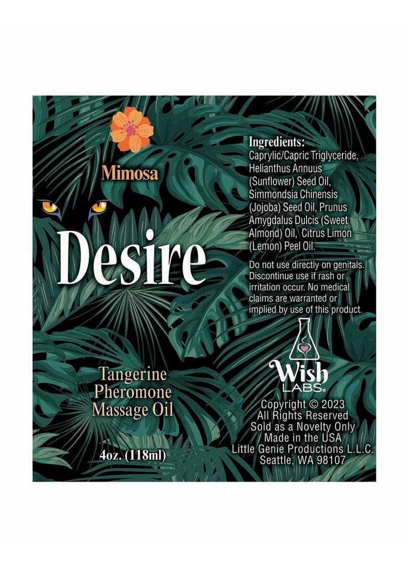 Desire Tangerine Pheromone Massage Oil