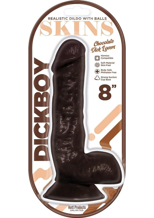 DickBoy Phthalate-Free Skins Chocolate Lovers Dildo