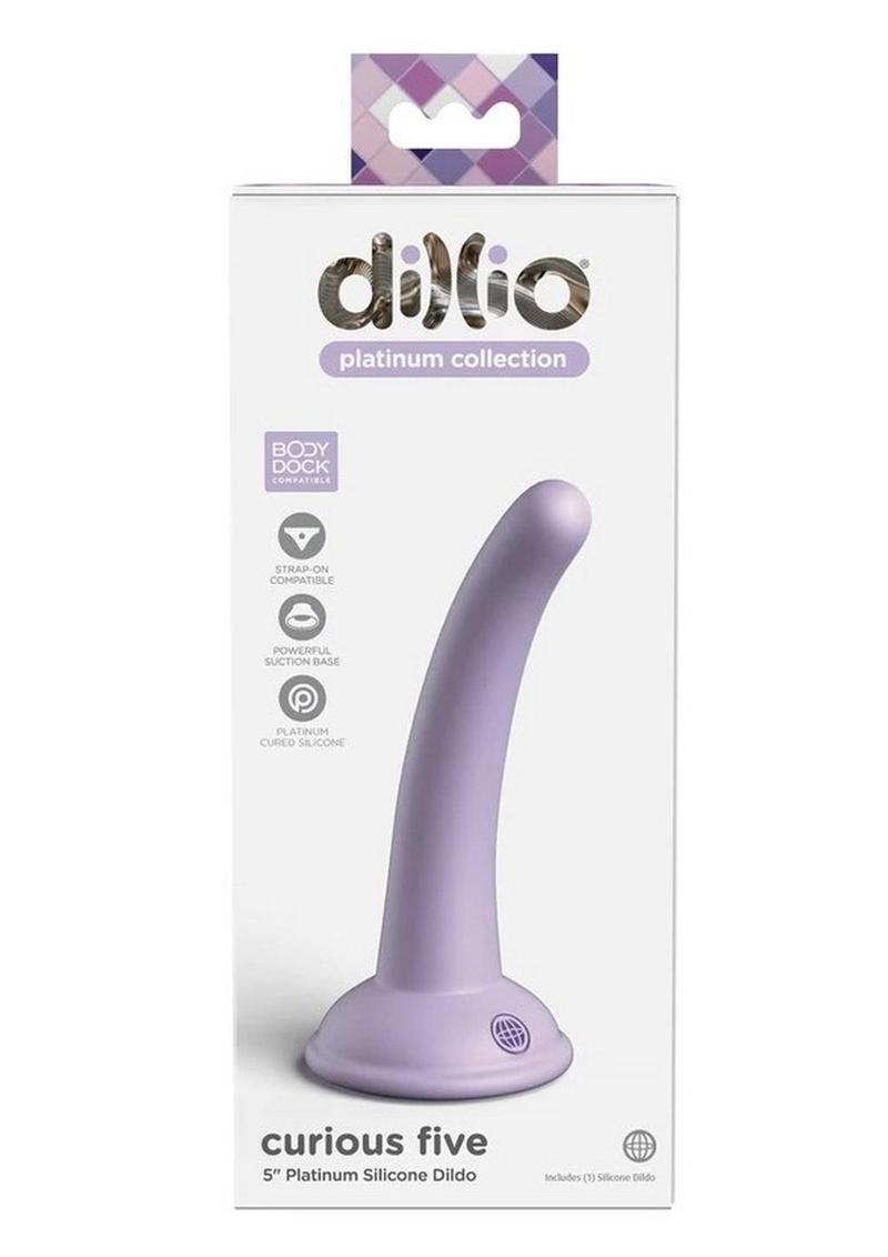 Dillio Platinum Curious Five Platinum Silicone Dildo