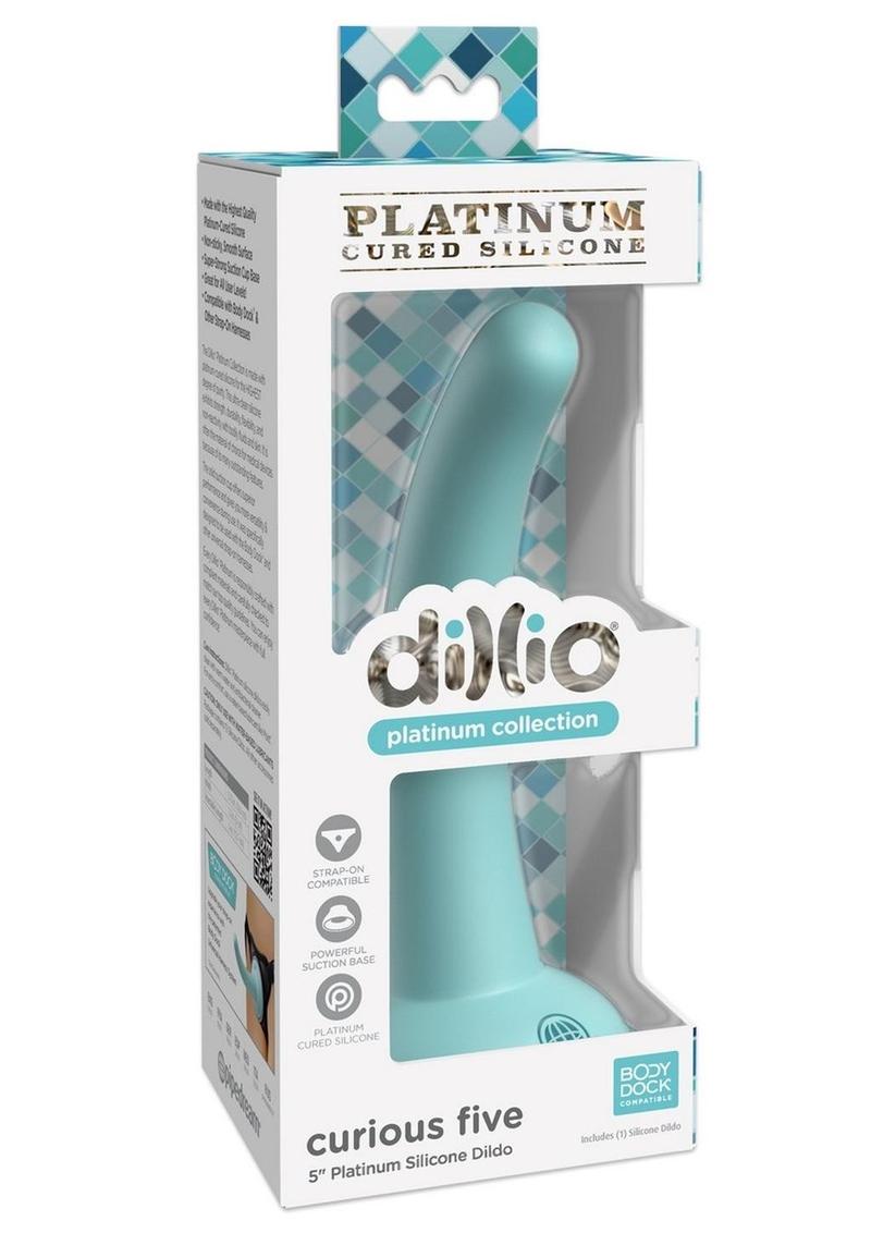 Dillio Platinum Curious Five Platinum Silicone Dildo