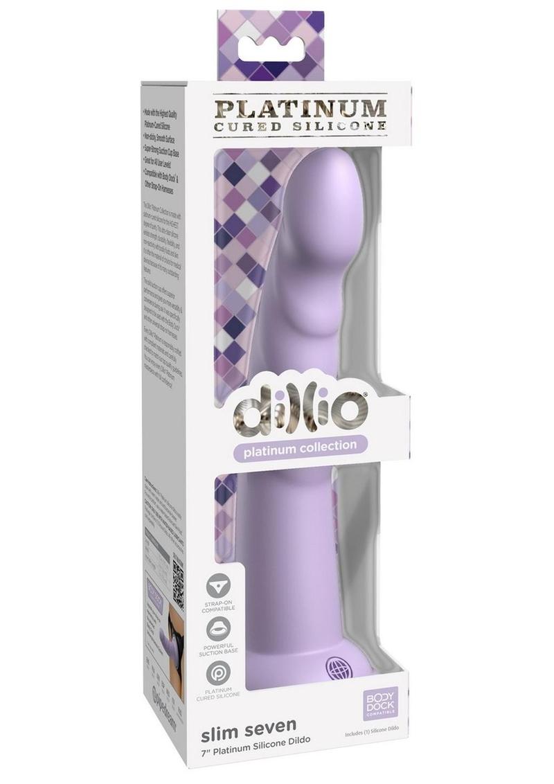 Dillio Slim Seven Lavender Silicone Dildo