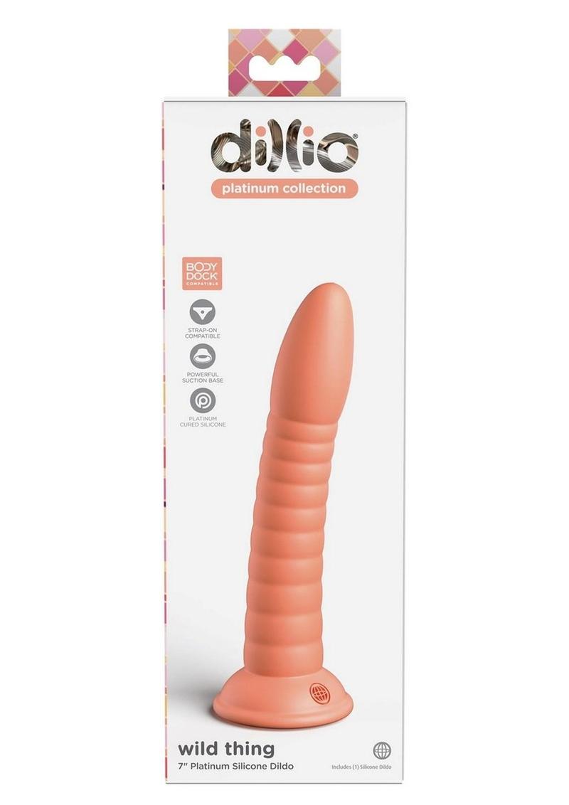Dillio Platinum Wild Thing Ribbed Silicone Dildo