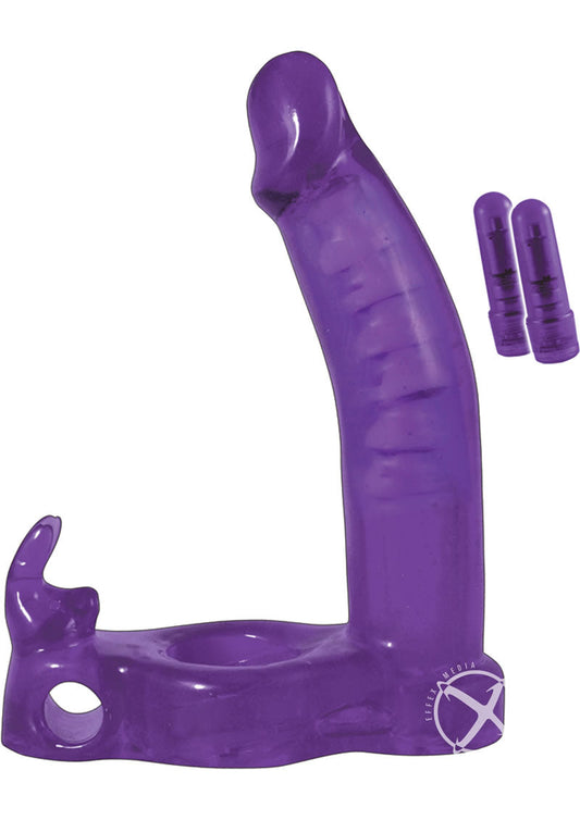 Double Penetrator Rabbit Vibrating Cock Ring
