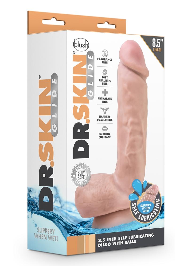 Dr. Skin Glide Self-Lubricating Soft Dildo