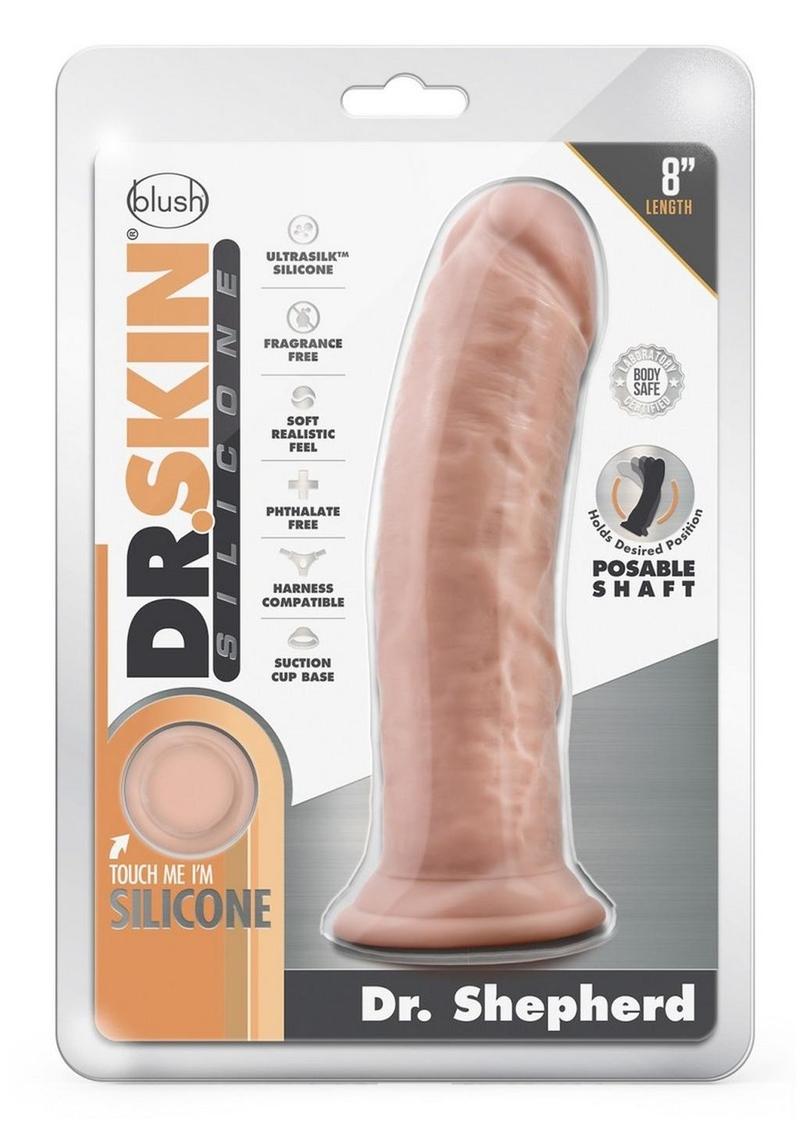 Dr. Skin Silicone Dr. Shepherd Dildo Posable Shaft with Suction Cup