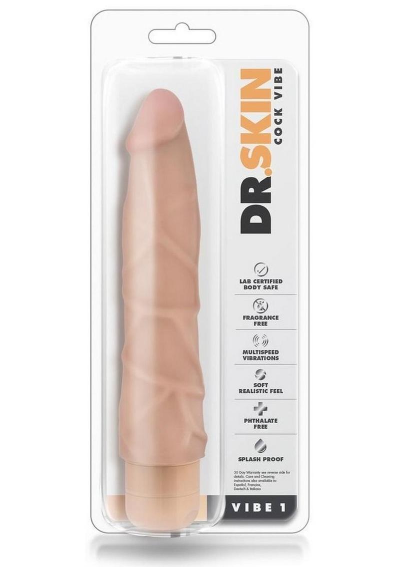 Dr. Skin Cock Vibe 1 Silver Collection Vibrating Dildo