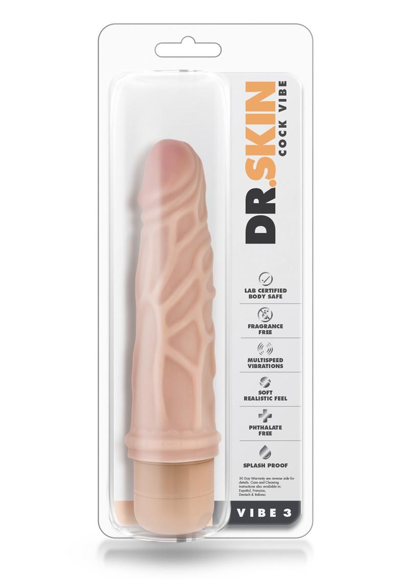 Dr. Skin Cock Vibe 3 Silver Collection Vibrating Dido