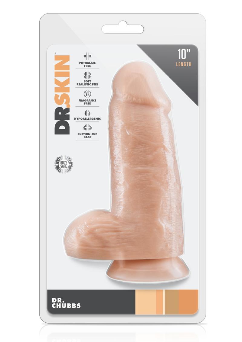 Dr. Chubbs Realistic Dildo with Balls And Suction Cup By DR.SKIN