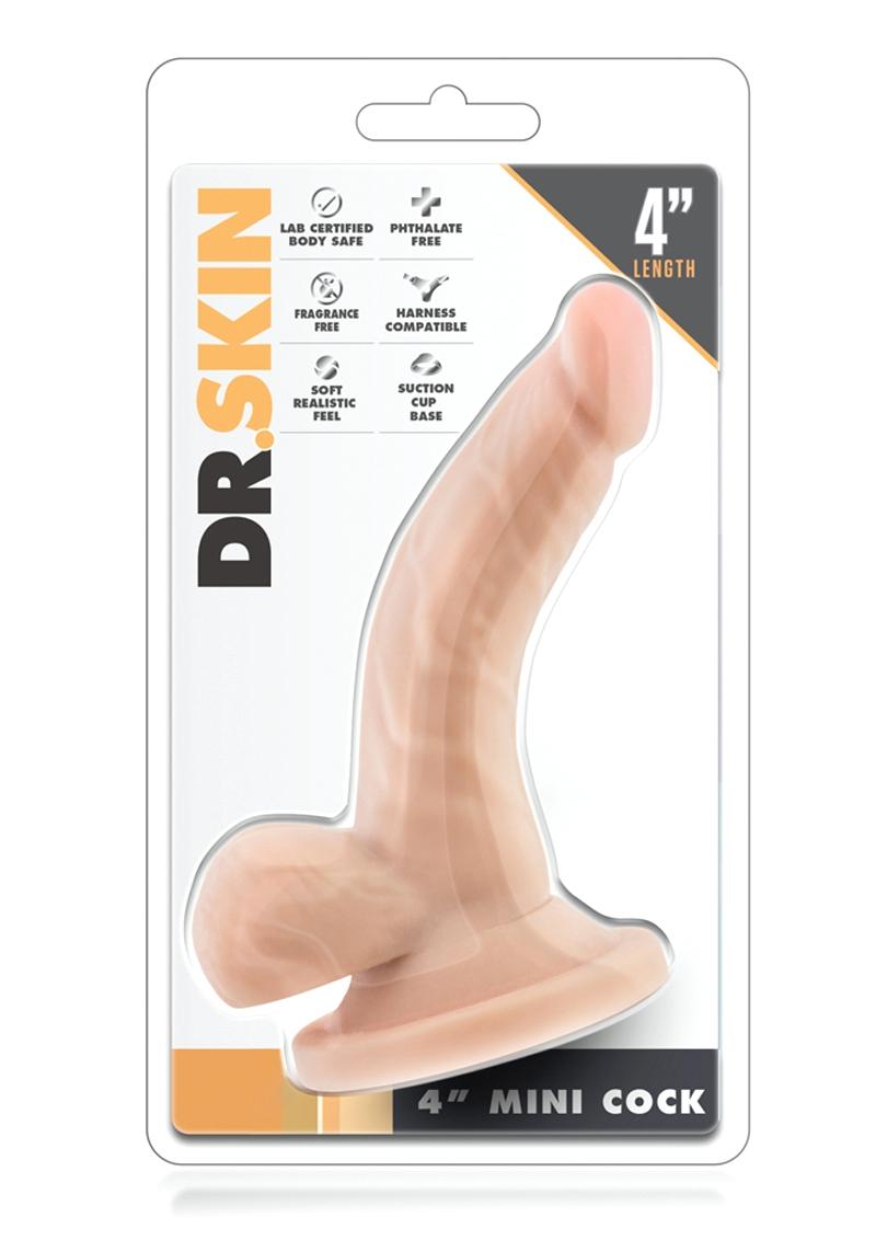 Dr. Skin Mini Dildo With Balls And Suction Cup