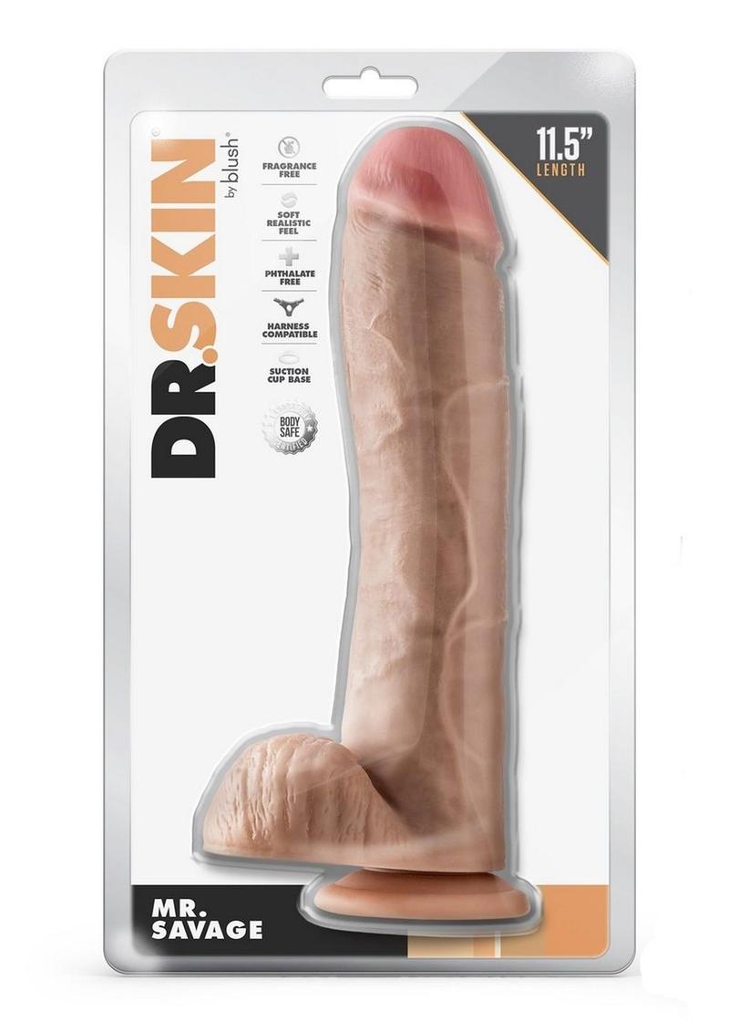 Dr. Skin Silver Collection Mr. Savage Dildo with Suction Cup