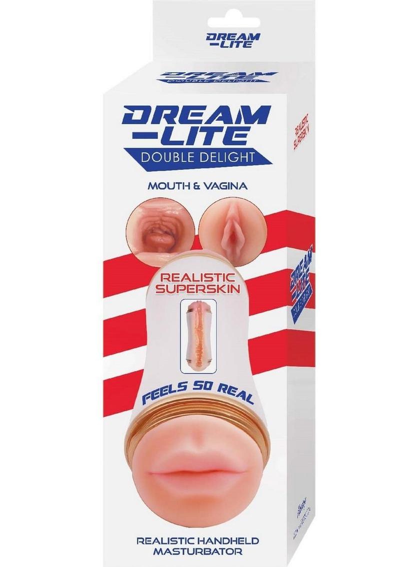 Dream Lite Double Delight With Realistic Mouth And Vagina Masturbator