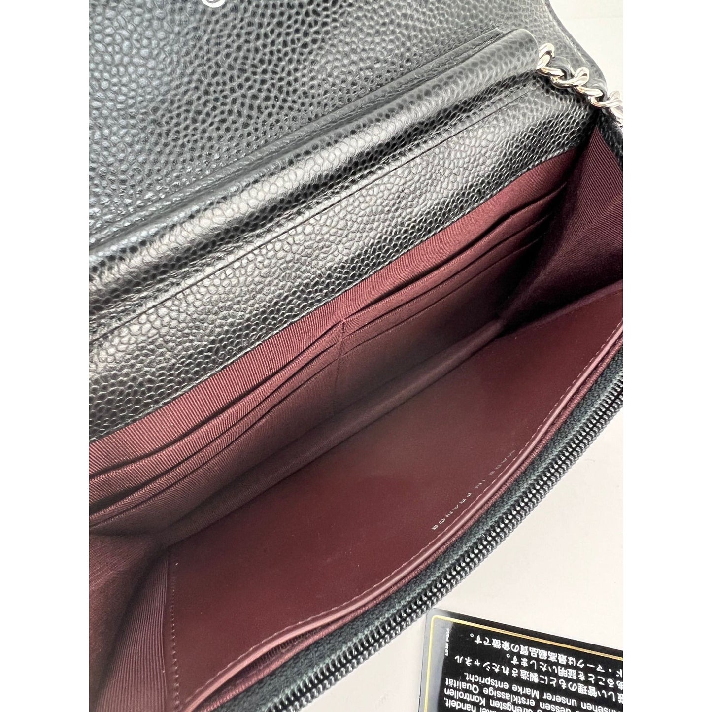 Chanel Quilted Caviar Calfskin Wallet on a Chain Clutch