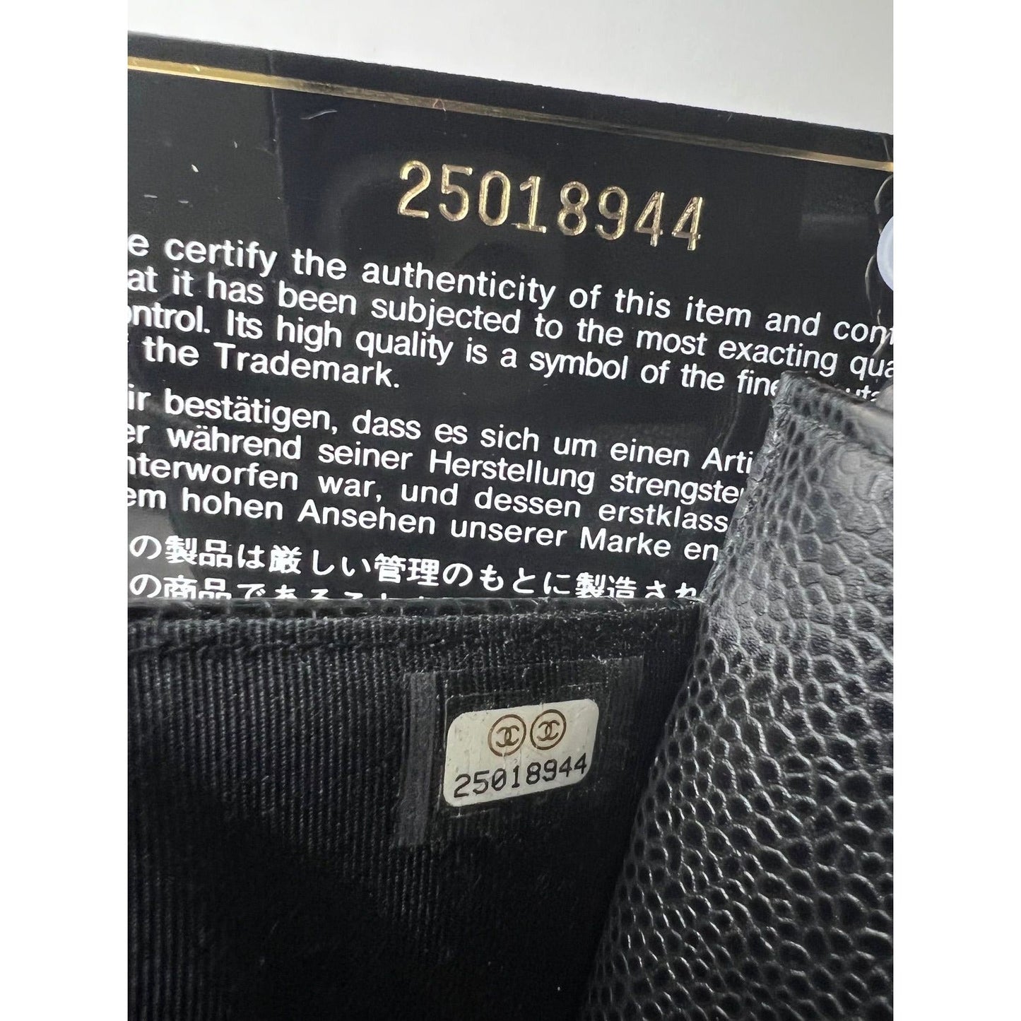 Chanel Quilted Caviar Calfskin Wallet on a Chain Clutch